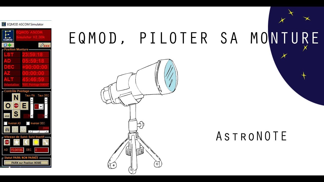 Piloter son télescope par ordinateur, EQMOD